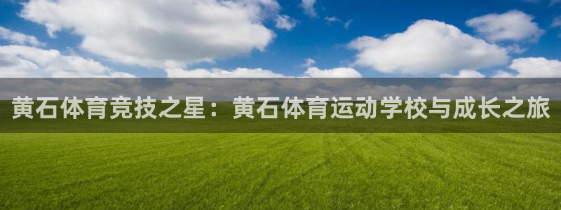 球新体育：黄石体育竞技之星：黄石体育运动学校与成长之旅